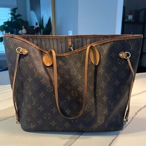 Louis Vuitton Brown Monogram never full tote